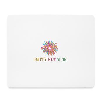 happy new year - Mouse Pad (horizontal) - white - Front
