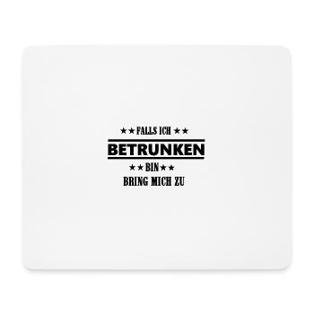 betrunken - Mousepad (Querformat) - Weiß - Vorne