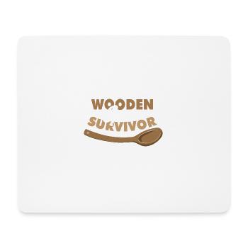 Proud Italian Funny Wooden Spoon Survivor Meme - Mousepad (Querformat) - Weiß - Vorne