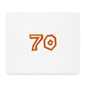 70. 70 YEARS. 70th ANNIVERSARY. 70 YEARS ANNIVERSARY. - Mouse Pad (horizontal) - white - Front