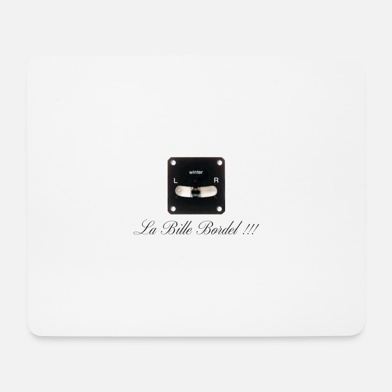 The messy ball DOWN - Mouse Pad (horizontal) - white