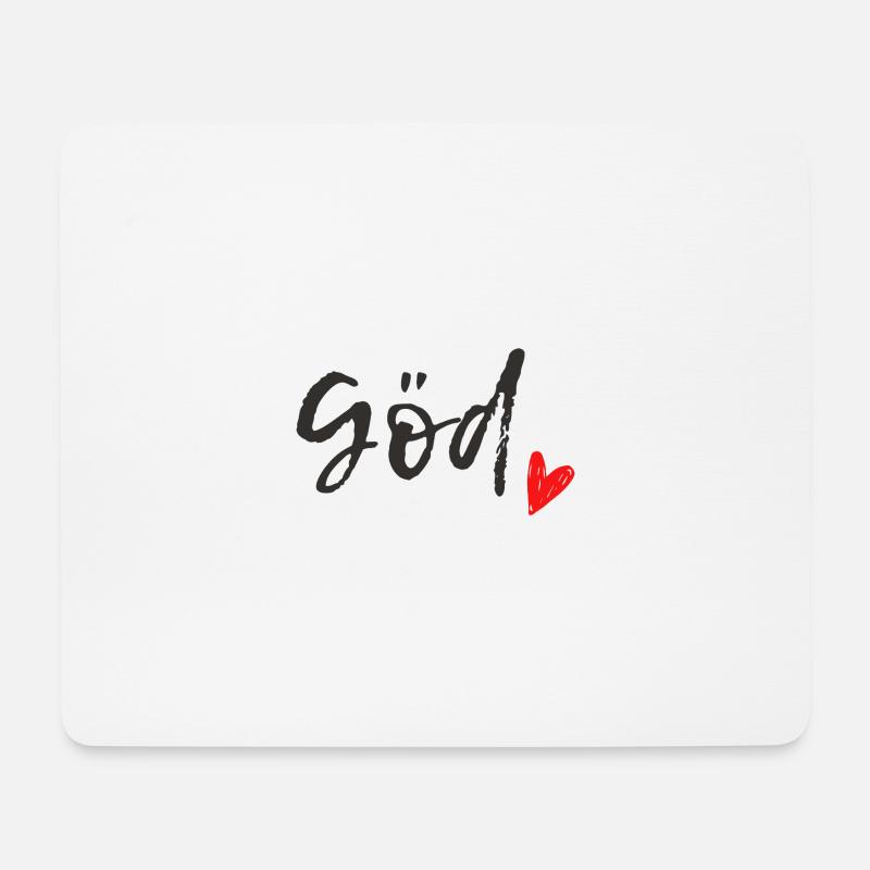 Göd - Mousepad (Querformat) - Weiß