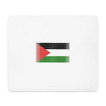 heart flag love palestine - Mouse Pad (horizontal) - white - Front