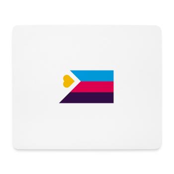 polyamouröse NEW Pride Flagge - Mousepad (Querformat) - Weiß - Vorne