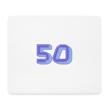 50. 50 YEARS. 50th ANNIVERSARY. 50 YEARS ANNIVERSARY. - Mouse Pad (horizontal) - white - Front