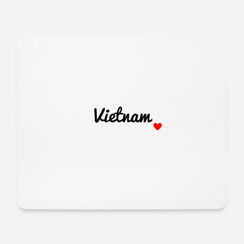 Vietnam - Mousepad (Querformat) - Weiß