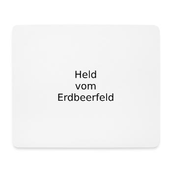 Held vom Erdbeerfeld - Mousepad (Querformat) - Weiß - Vorne