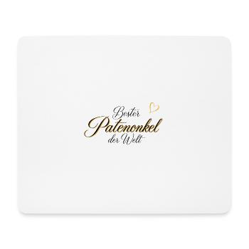 Edles Geschenk für den Patenonkel - Mousepad (Querformat) - Weiß - Vorne