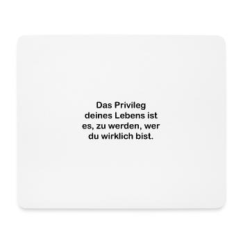 Zeitloses Zitat mit tiefen Hintergrund. Spruch. - Mousepad (Querformat) - Weiß - Vorne