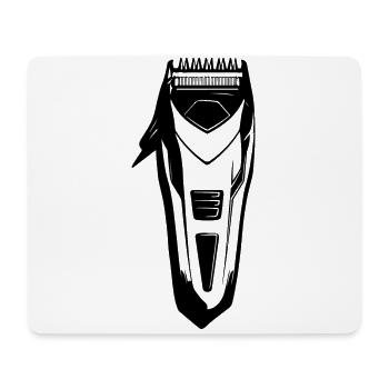 Tondeuse à cheveux icône de coiffeur - Tapis de souris (format paysage) - blanc - Devant