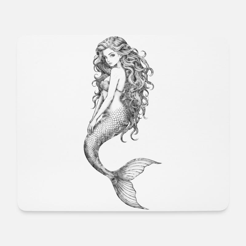 Auf dem Grund des Meeres 🧜 - Mousepad (Querformat) - Weiß