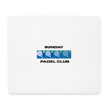 Sunday Padel Club - Mouse Pad (horizontal) - white - Front