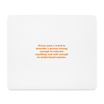 Nurse: just a word.. - Mousepad (Querformat) - Weiß - Vorne