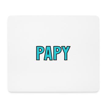 PAPY. FÊTE DES PÈRES. BONNE FÊTE PAPY. JE T'AIME. - Tapis de souris (format paysage) - blanc - Devant