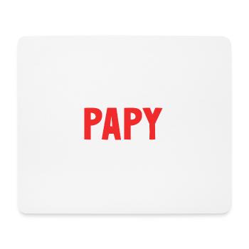 PAPY. FÊTE DES PÈRES. BONNE FÊTE PAPY. JE T'AIME. - Tapis de souris (format paysage) - blanc - Devant