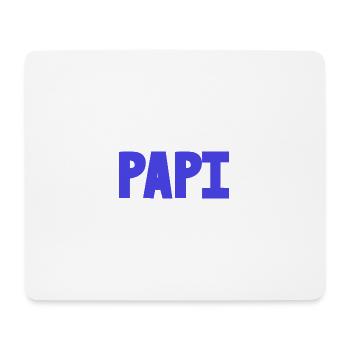 PAPOU. PAPA. FÊTE DES PÈRES. BONNE FÊTE PAPA. PAPI - Tapis de souris (format paysage) - blanc - Devant