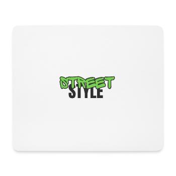 Graffiti Street Style – L’urbain rencontre le contraste - Tapis de souris (format paysage) - blanc - Devant