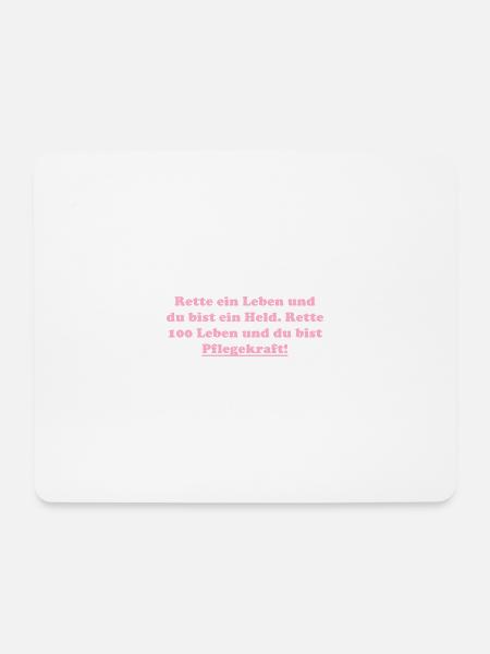 Pflegekraft - Mousepad (Querformat) - Weiß