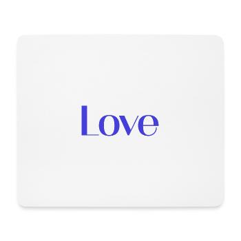 I LOVE YOU. LOVE. COUPLE. JUST MARRIED. bachelorette party - Mouse Pad (horizontal) - white - Front