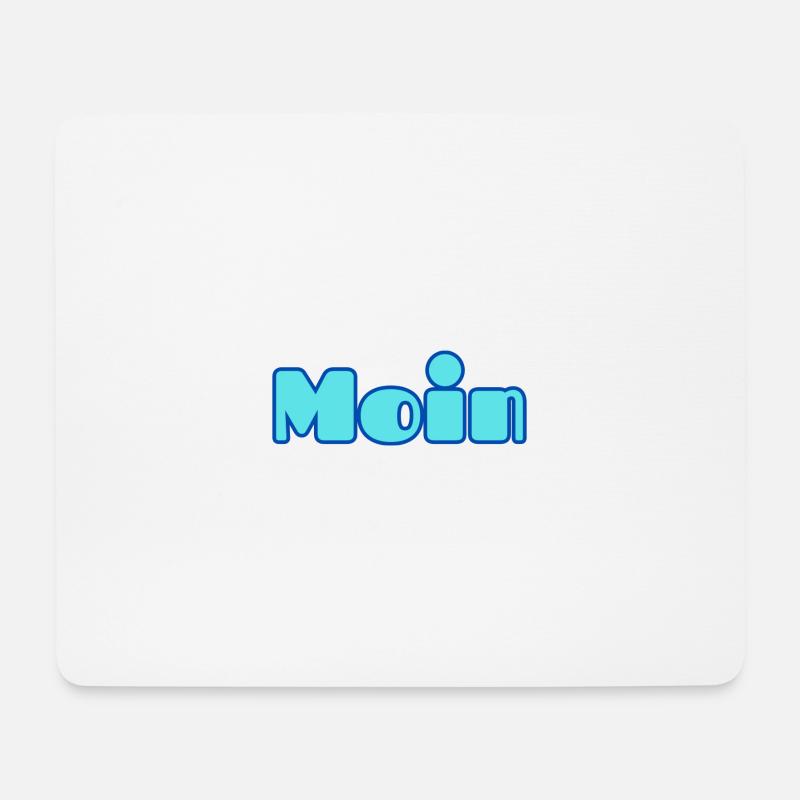 Moin - Mousepad (Querformat) - Weiß