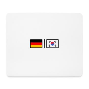 Germany & Korea - Mouse Pad (horizontal) - white - Front