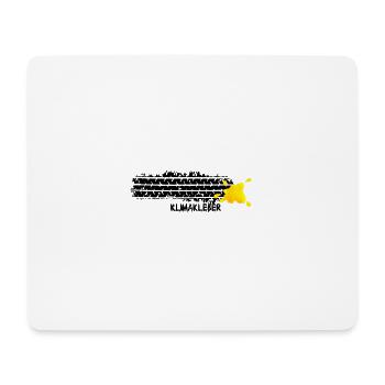 KLIMAKLEBER with glue - Mousepad (Querformat) - Weiß - Vorne