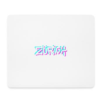 Zurich Neon Graffiti - Mouse Pad (horizontal) - white - Front