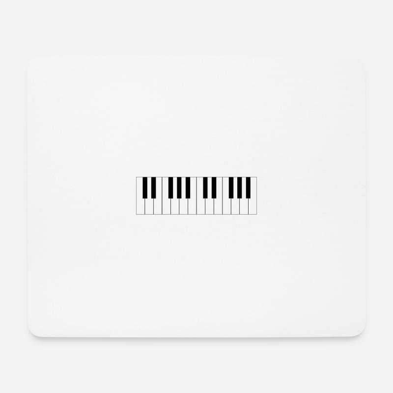 Piano piano musique de clavier - Tapis de souris (format paysage) - blanc