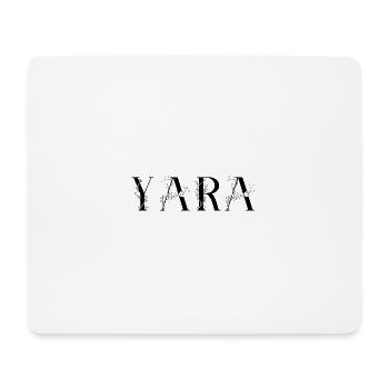 Name - Yara - Mouse Pad (horizontal) - white - Front