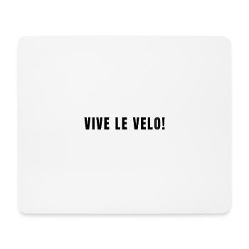vive le velo - Tapis de souris (format paysage) - blanc - Devant