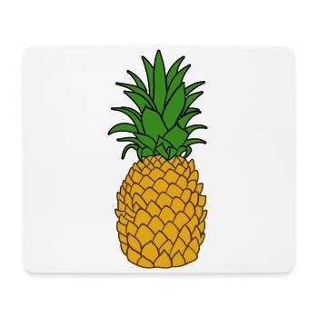 Ananas Natur Exotisch - Mousepad (Querformat) - Weiß - Vorne