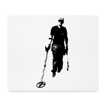 Sondler at the hobby puttering with the metal detector - Mouse Pad (horizontal) - white - Front