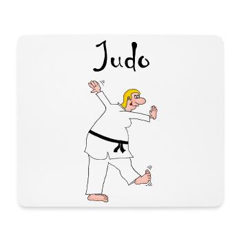 Judo - judo - Tapis de souris (format paysage) - blanc - Devant