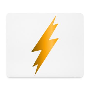 Lightning Bolt - Mouse Pad (horizontal) - white - Front