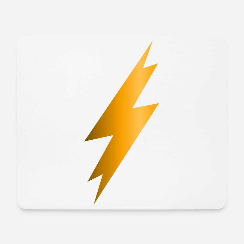 Lightning Bolt - Mouse Pad (horizontal) - white