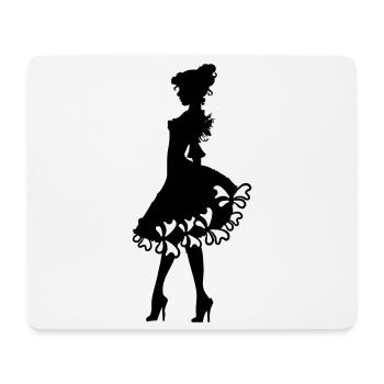on black - Mouse Pad (horizontal) - white - Front