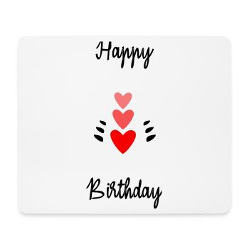 ALLES GUTE ZUM GEBURTSTAG. ALLES GUTE ZUM GEBURTSTAG. JAHRESTAG. - Mousepad (Querformat) - Weiß - Vorne