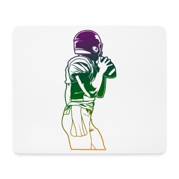 American Football Sketch - Mouse Pad (horizontal) - white - Front