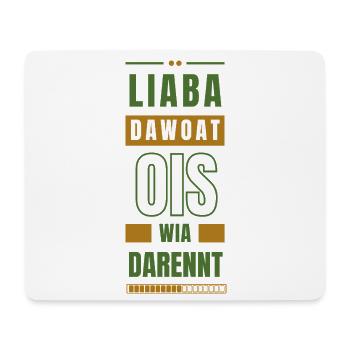 liaba dawoat ois wia darennt - everything with calm - Mouse Pad (horizontal) - white - Front