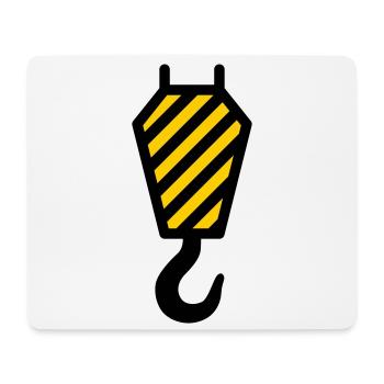 crane hook - Mouse Pad (horizontal) - white - Front