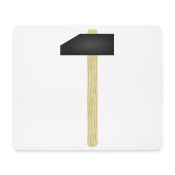 Metallhammer-Design - Mousepad (Querformat) - Weiß - Vorne