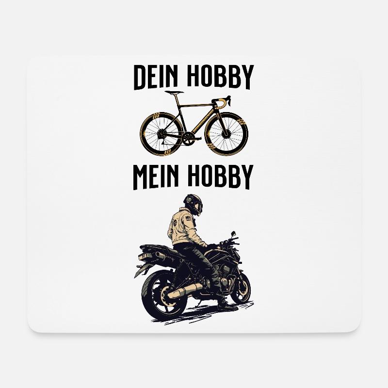 Dein Hobby Mein Hobby - Mousepad (Querformat) - Weiß