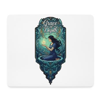 Grâce de la profondeur femme au feu - Tapis de souris (format paysage) - blanc - Devant