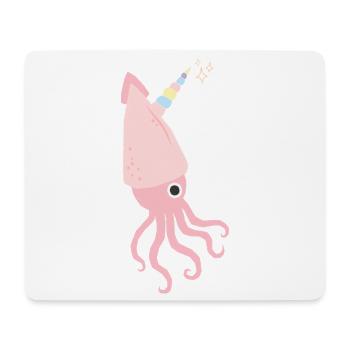 Unicorn Squid Tintenfisch Einhorn - Mousepad (Querformat) - Weiß - Vorne