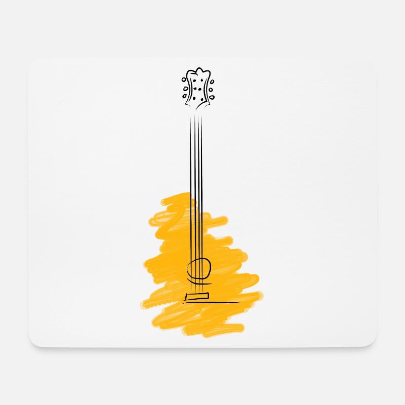 Gitarre Gitarrist Musiklehrer - Mousepad (Querformat) - Weiß
