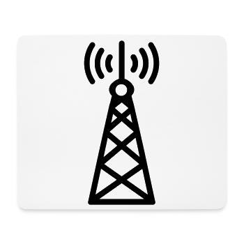 tour radio - Tapis de souris (format paysage) - blanc - Devant