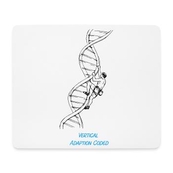 Kletterer DNA Strang Genetik Biologie Zeichnung - Mousepad (Querformat) - Weiß - Vorne