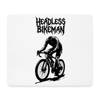 HeadlessBikeman_V2 - Mouse Pad (horizontal) - white - Front
