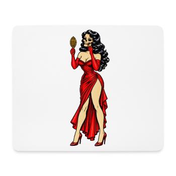 MAKABRE VANITAS REDLIPS - Mousepad (Querformat) - Weiß - Vorne
