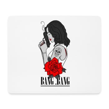 Bang Bang - Mousepad (Querformat) - Weiß - Vorne